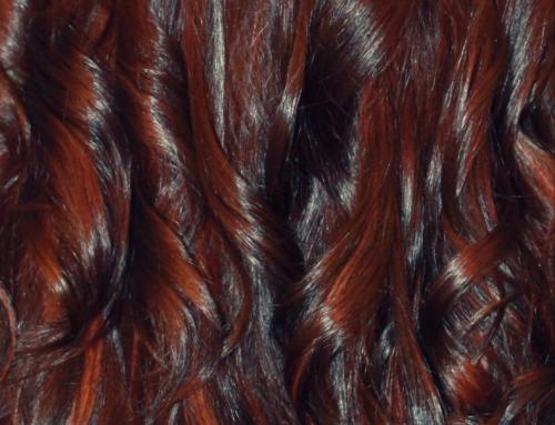 Long copper hair